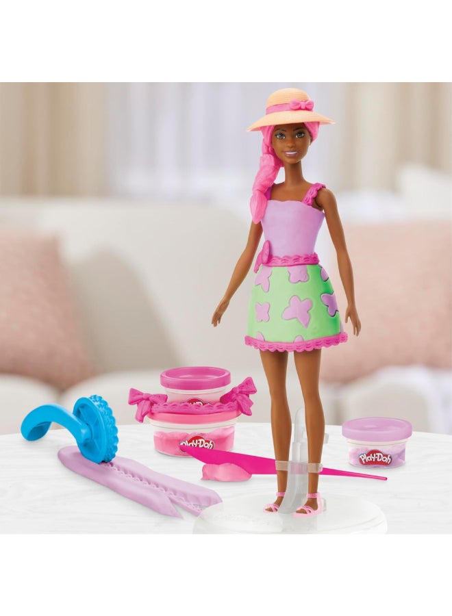 Play-Doh Barbie Garden Party Dough Playset Multicolour 31.8 x 27.9 x 4.4 cm HPDG22175L0 - Image 2